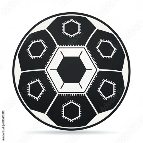 soccer ball on white background