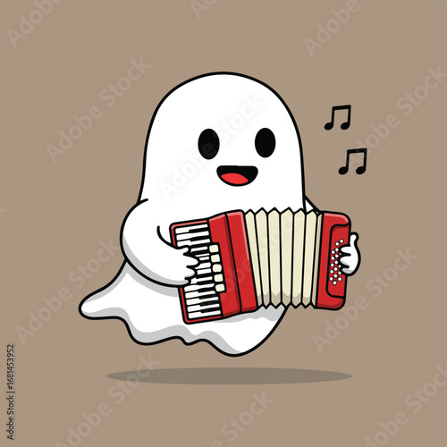 Ghost Plays Accordion, Floating in the Air