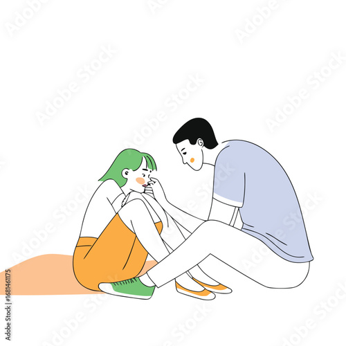 Young couple sharing a tender moment love romance