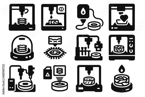 Experimental vector scaffold cell organ chip tissue smart printing icon system bio