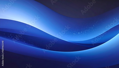 Abstract blue wavy design