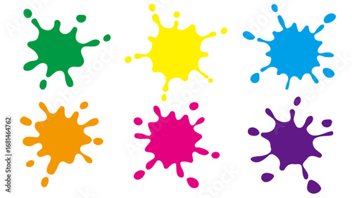 カラフルなスプラッシュインクセット
Colorful splash ink set