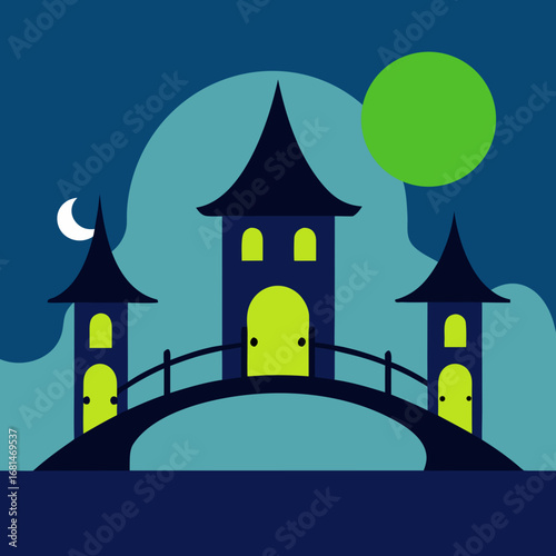 castle in the night