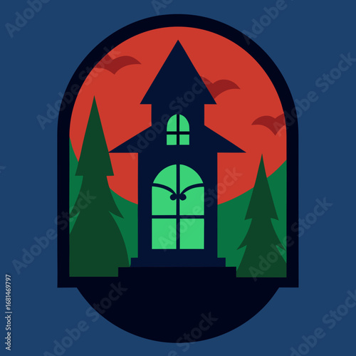 house in the night