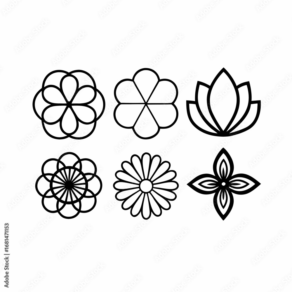 © Amir - Modern Floral Line Art Icons Bundle © Amir - Modern Floral Line Art Icons Bundle