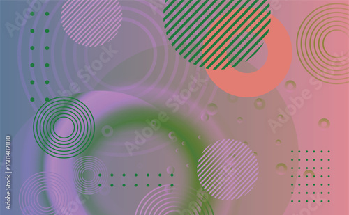 Modern circle line abstract colorful design for  cover design, website, banner, flyer,
