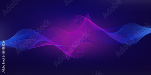 Music equalizer sound wave illustration background vector. Vector Illustration