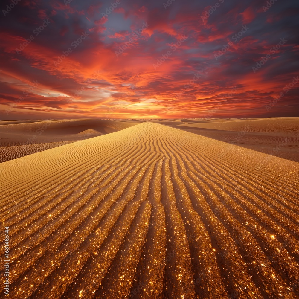 Fototapeta premium sunset in the desert