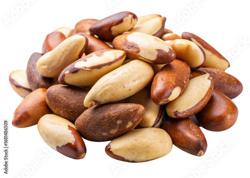 Brazil nuts isolated on white background