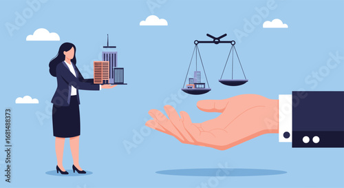 Business real estate development investment legal compliance fair balance scale decisions