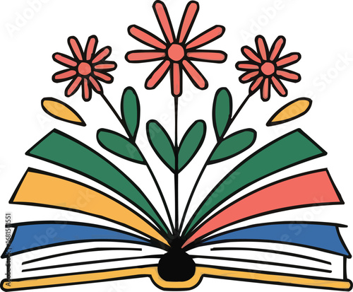 vector illustration of a book