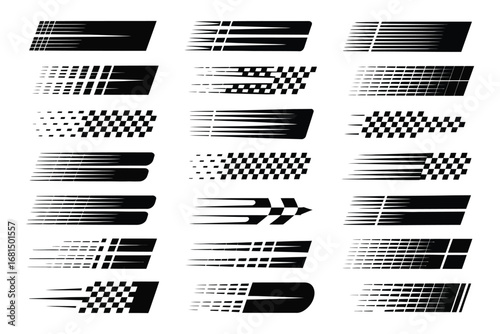 Motorsport Racing Flags, Flag Variations, Racing Symbol Graphics