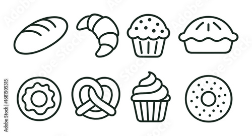 Farm icon set: tractor, barn, windmill, tools, silo, watering can, scarecrow