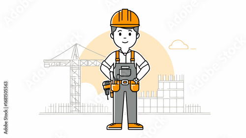 Construction worker illustration