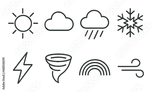 Vector silhouettes of marine animals on dark background