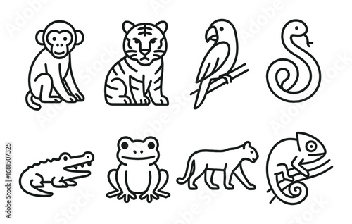 Desert symbols and iconic imagery featuring camel, cactus, and scorpion silhouettes