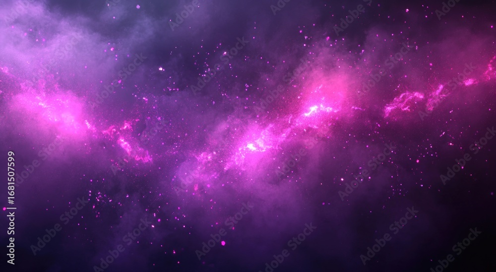 Obraz premium A dark background with purple and pink lights, creating an atmosphere of mystery and mysticism.