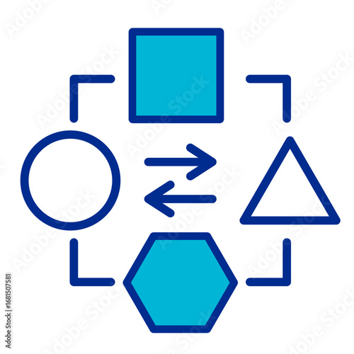Transform  Icon Set Multiple Style Collection