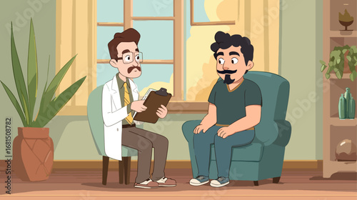 Doctor and patient consultation room