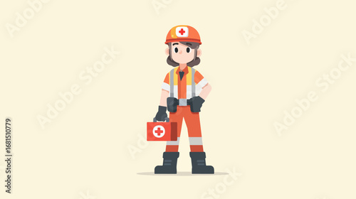 Female medical professional ready to help