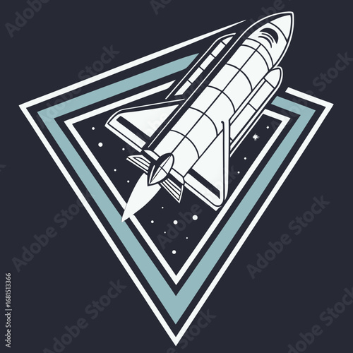 space shuttle and space rocket