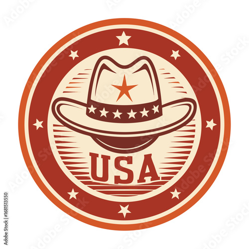 round-vintage-stamp-logo--cowboy-hat-illustration-.eps