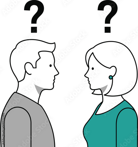 Uncertainty faces A couple questions what s next relationship challenges future dilemmas