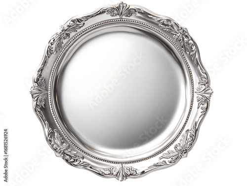  Silver metal plate