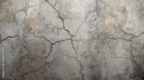 Wallpaper Mural Urban Concrete Texture. photographic background capturing the raw, rugged texture of a concrete wall. showing every detail of the cracks, imperfections, and subtle color variations from gray to taupe Torontodigital.ca