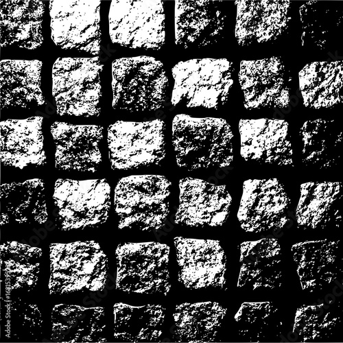 Vector cobblestone texture background for pavement design and stone road surface illustration design vector