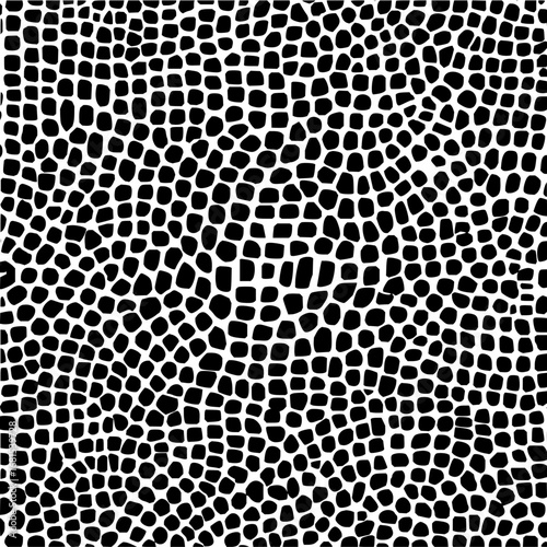 Black and white reptile skin texture pattern seamless vector background for fabric design and wallpaper print 100 char