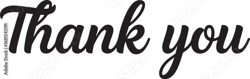 A close-up shot of a handwritten 'Thank You' phrase in elegant cursive script.