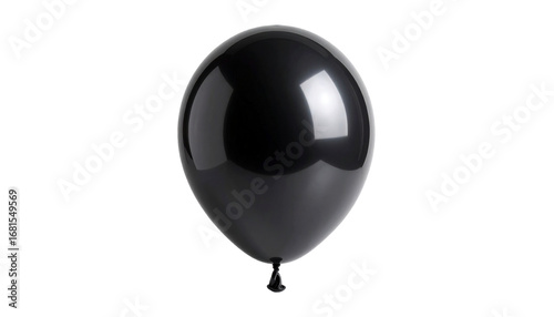 Glossy Black Latex Balloon Isolated Party Decoration, Black Friday