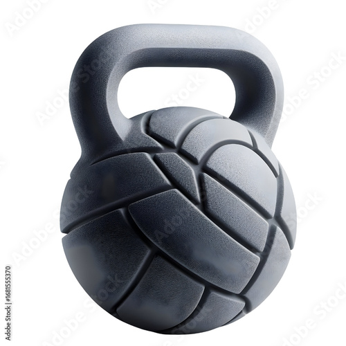 iron dumbbell isolated on white background