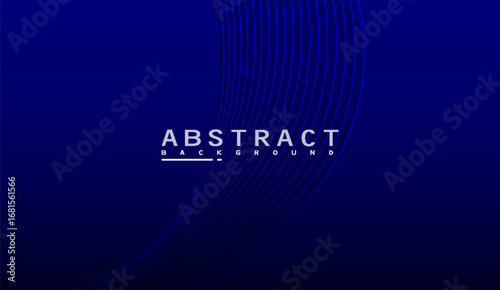 This abstract background showcases a dark blue gradient with subtly curved fine lines, creating a sense of depth and smooth transition, enhancing the overall visual appeal