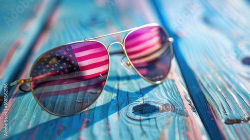 American glasses Icon. Happy 4 th July and Independence Day. Cartoon Vector illustration, Flag Glasses, American Flag And Glasses, July 4th, July 4th Flag Glasses Vector And Clip Art Memorial day
