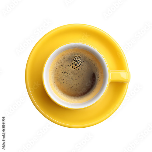  yellow coffee cup