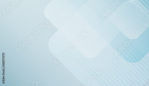 Elegant light blue gradient background features geometric shapes, subtle rounded rectangles, and flowing line patterns, creating a soothing and modern design, suitable for various projects
