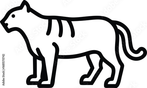 Panther vector illustration design panther logo design template