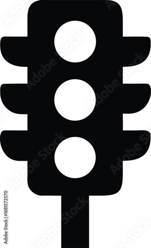 Traffic lights icon set. Regulate the movement of cars illustration symbol. semaphore vector