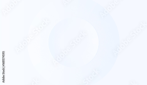 Gentle light blue circles subtly overlap on a pristine white backdrop, creating a serene and minimalist geometric design, suitable for a calming and clean aesthetic