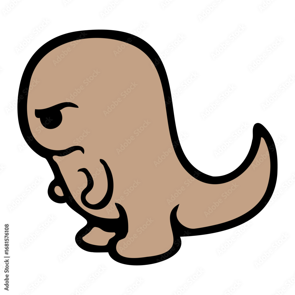 Fototapeta premium T-Rex Angry Mad Tyrannosaurus Rex Evil Cute Dino