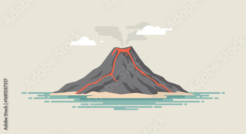 Cartoon volcano (1)