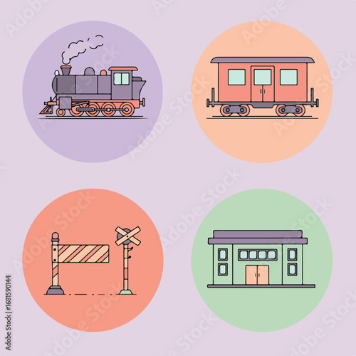Train set icons