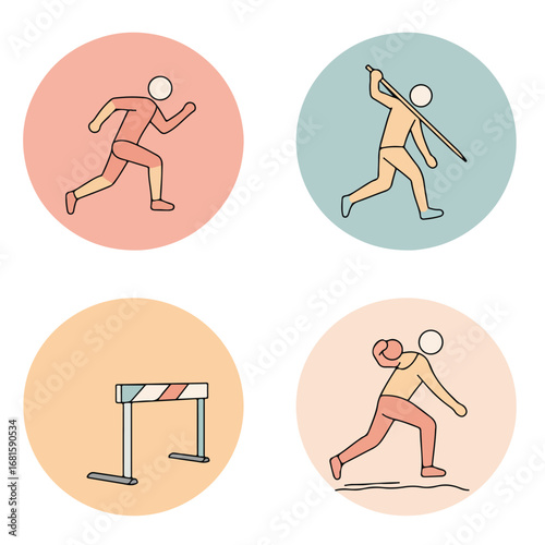 Track & field event icons