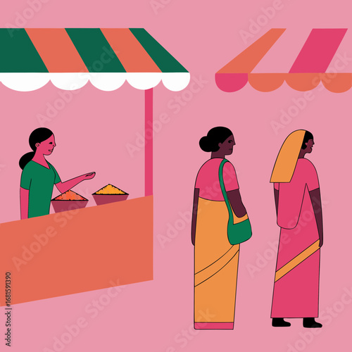 woman shopping in mall