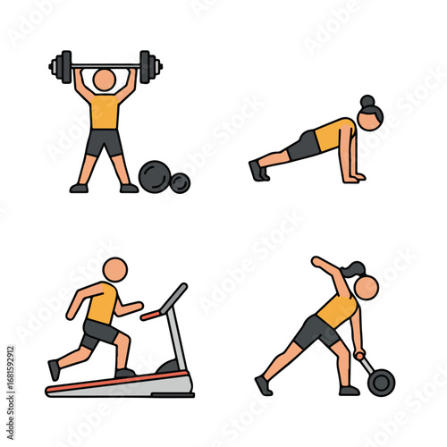 Exercising Pictorial set