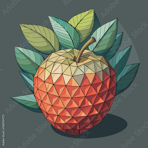 vector illustration of an orange fruit