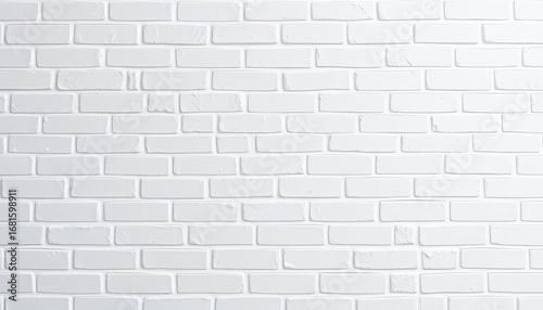 Clean white brick tiles, seamless pattern, textured background, interior, modern