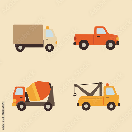 Truck Vector Set